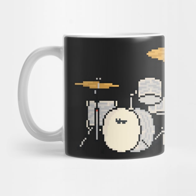 Pixel Silver Drum Set by gkillerb